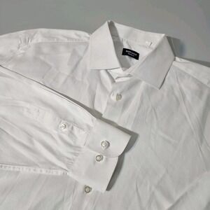 Suit Shop White Oxford Shirt Mens 2XL White DRESS supply Style